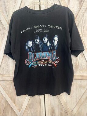 Alabama American Farewell Tour 2004 Austin Texas Men’s Large Concert Tee